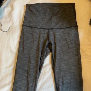 Lululemon heather gray full length wunder under